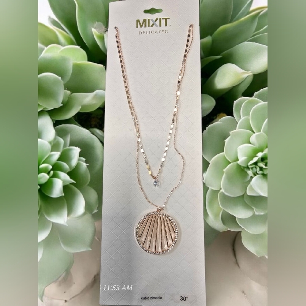 Mixit Gold and Silver Layered Necklace